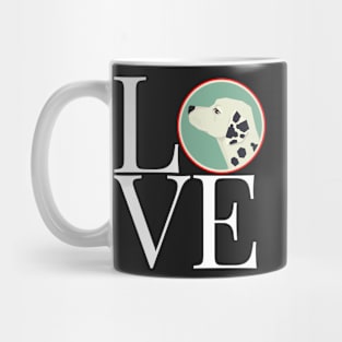 Love Dalmatian Square Mug